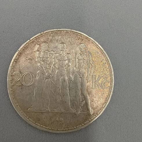 stará sběratelská stříbrná mince20 Kč 1933 (23895) - Numismatika