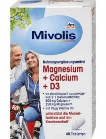 Mivolis tablety Magnesium + Calcium + Vitamín D3