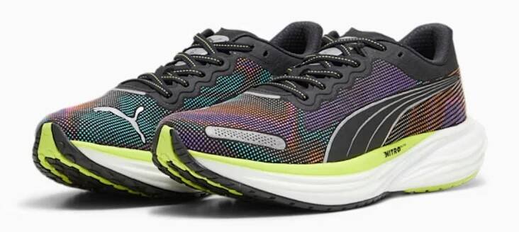Pánské běžecké boty Puma Deviate Nitro 2 Psychedelic Rush M 38007601 - puma black/lime pow/puma white - Sportovna