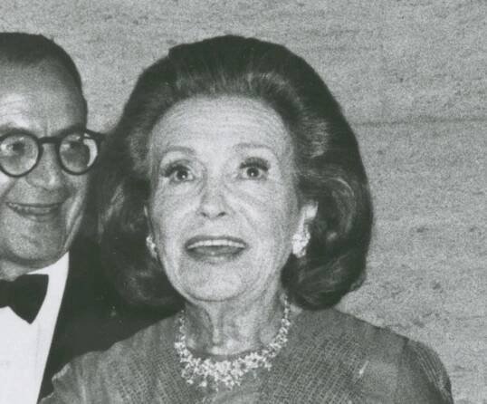 Adele Astaire looking at front and smiling  - 1973