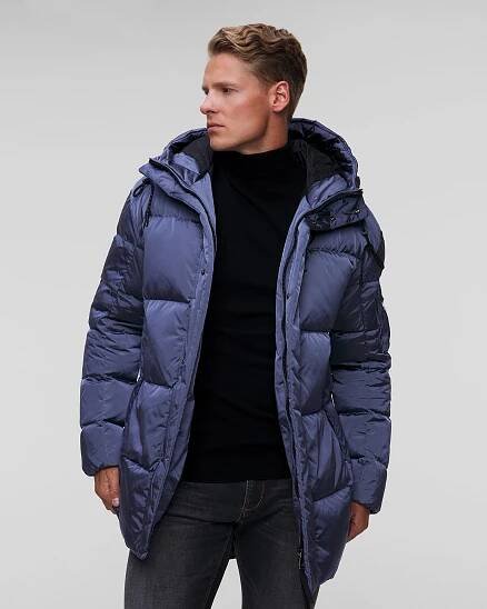 Modrý pánský prošívaný kabát BOGNER Jones-D1 38457593-424