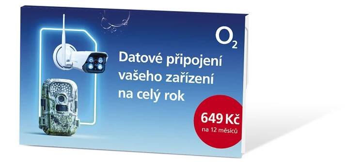 SIM karta O2 data na rok 15GB