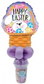 Picture of Bunny Basket Happy Easter - Balloon Candy Cup