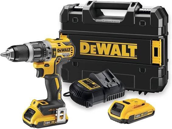 AKU bezuhlíková vrtačka s příklepem DeWALT DCD796D2-QW - 18V XR 2x2,0 Ah