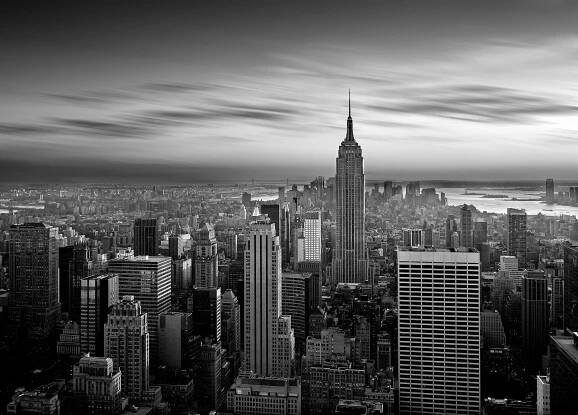 Manhattan b&w — Stock obrázek