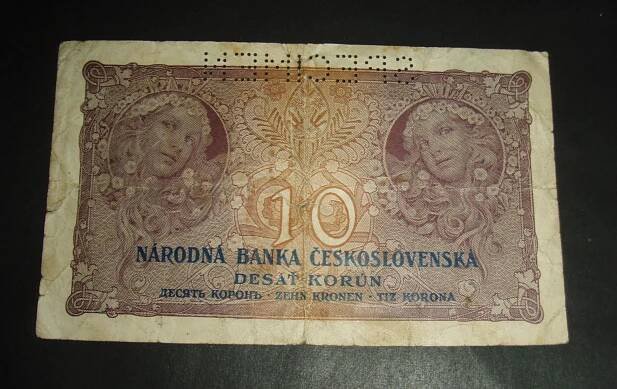 10 KORUN 1927  - Bankovky