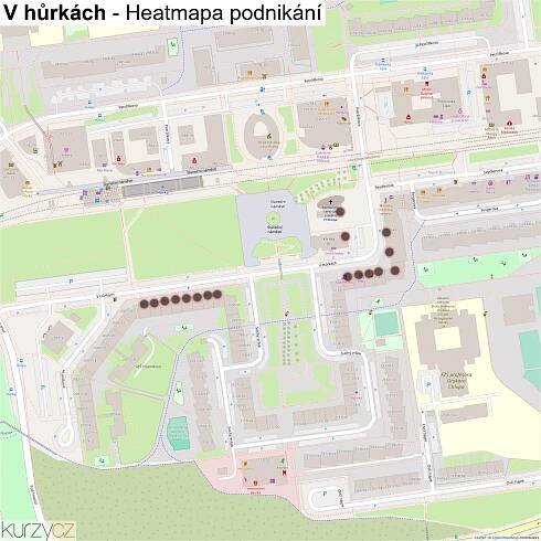 V hůrkách - mapy | Kurzy.cz