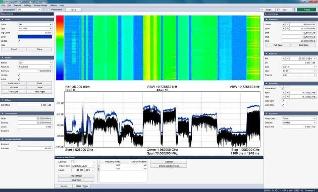 Monitoring a number of cellular frequency bands