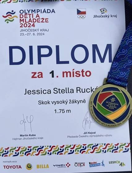 Olympiáda dětí a mládeže v Českých Budějovicích 2024 - AC Jablonec nad Nisou