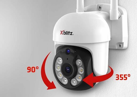 Venkovní otočná WiFi IP kamera XBLITZ ARMOR 4MP 2560x1440 6X ZOOM 25FPS za 883 Kč - Allegro
