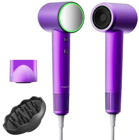 Ionic Hair Dryer with Diffuser, Purple