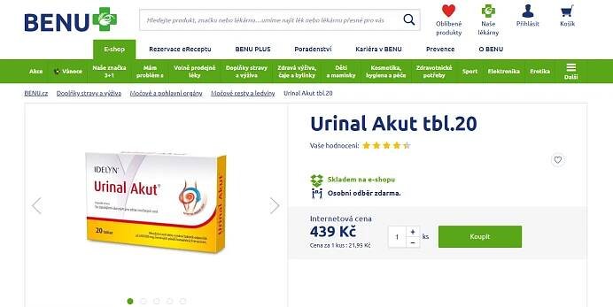 urinal akut recenze
