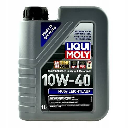 Motorový olej Liqui Moly MoS2 Leichtlauf Super 1 l 10W-40