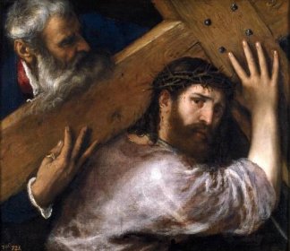 Reprodukce - Tizian - Kristus nesoucí kříž
