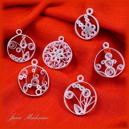 Quilling na Vánoce