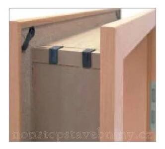Obložková zárubeň dřevěná 60 cm Masonite CPL laminované DELUXE - NonstopStavebniny.cz
