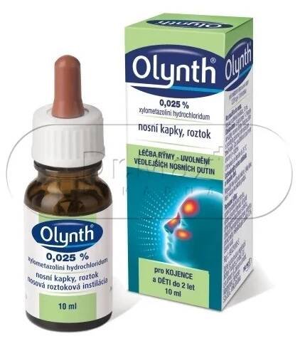 Olynth 0.025% nosní kapky pro kojence a děti do 2 let 10ml 