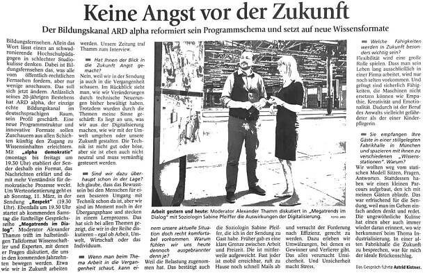 Artikel im Münchner Merkur