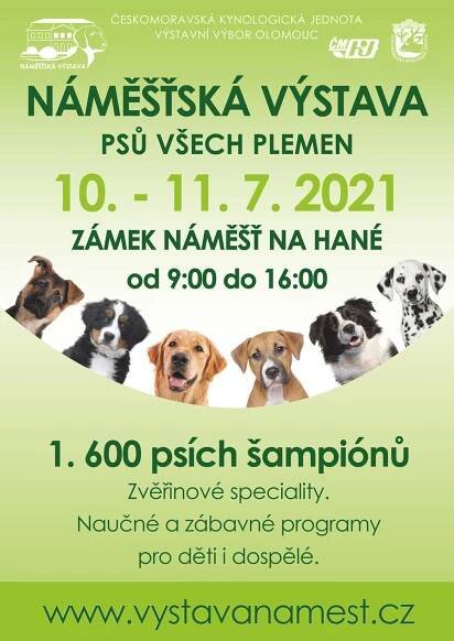 Výstava psů v Náměšti na Hané | Obec Drahanovice