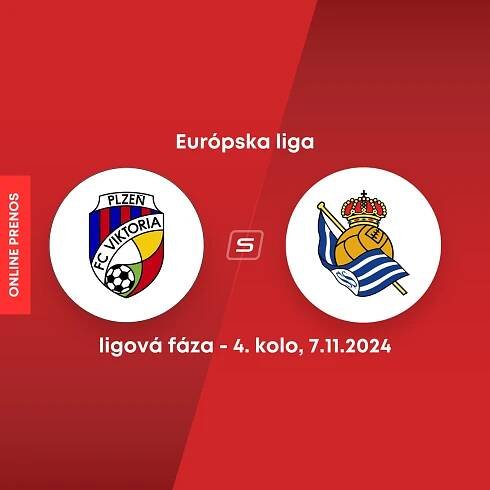 Európska liga: Futbalisti Viktorie Plzeň zdolali Real Sociedad San Sebastian