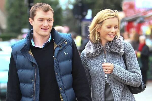 Rachel Riley and fiance Jamie Gilbert