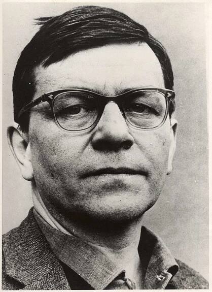 Porträtfotografie des Schriftstellers Peter Weiss, 1960er Jahre.