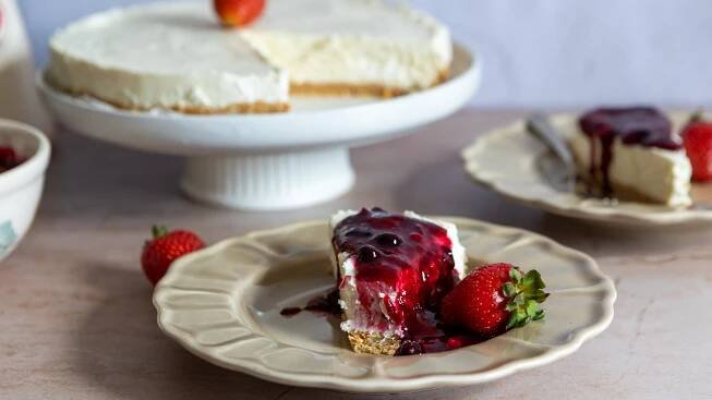 Nepečený cheesecake s ovocem - fotografie 12 - TopRecepty.cz