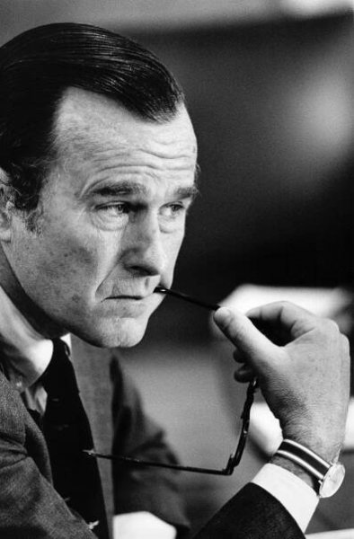 CIA Chief George Bush Attends 1976 Cabinet Meeting
