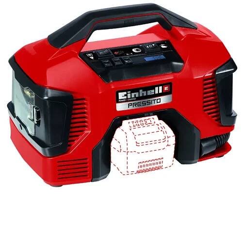 Aku hybridní kompresor 18V/bez aku PRESSITO Einhell 4020460 : Peddy.cz