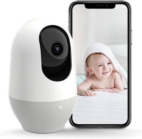 Nooie IPC100 1080P FHD SD Card Slot - Motion Tracking - Night Vision - Two-Way Audio Motion - Sound Detection - Indoor 360 Wireless IP Camera - White for sale online