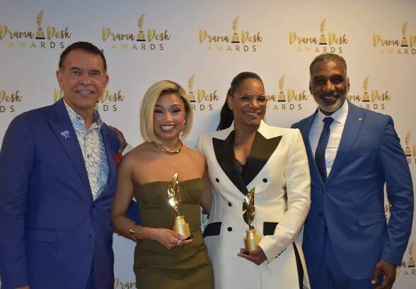 Brian Stokes Mitchell, Jasmine Amy Rogers, Audra McDonald, Norm Lewis at the 69th Annual Drama Desk Awards.