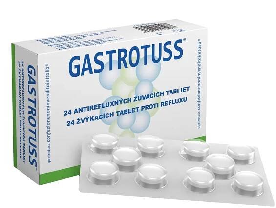 GASTROTUSS žvýkací tablety proti refluxu 24ks