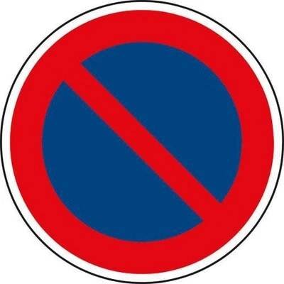 Manutan Dopravní značka Zákaz stání (B29)