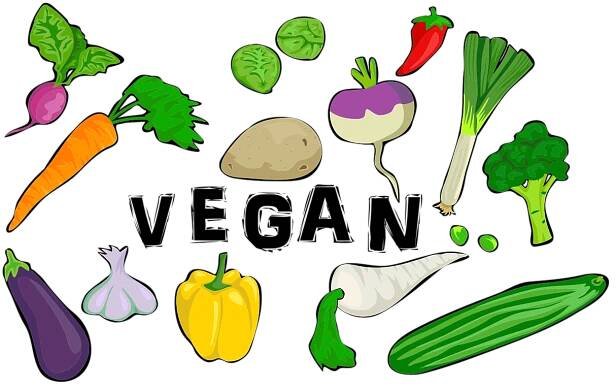Vektorový obrázek, ilustrační klipart Veganská strava v rozlišení 1280x768 pixelů zdarma ke stažení, Zelenina vektor do vašich dokumentů