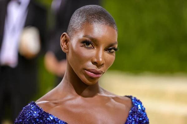 NEW YORK, NEW YORK - SEPTEMBER 13: Michaela Coel attends The 2021 Met Gala Celebrating In America: A Lexicon Of Fashion at Metropolitan Museum of Art on September 13, 2021 in New York City. (Photo by Theo Wargo/Getty Images)