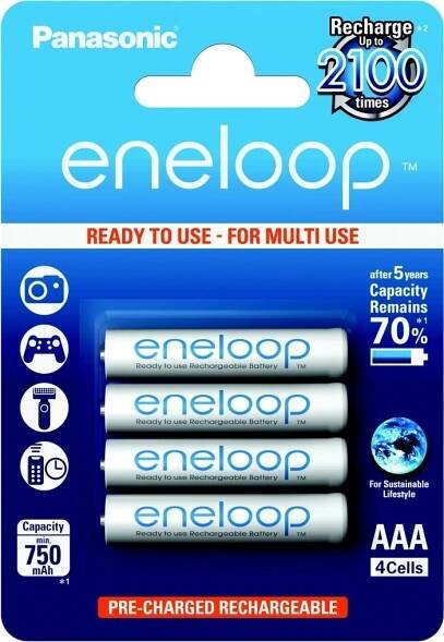 Panasonic Eneloop AAA 800mAh4ks 4MCDE/4BE