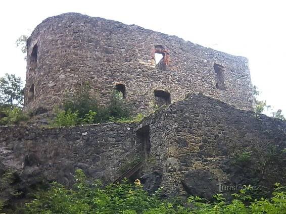 zřícenina hradu Vlčtejn - Hrad