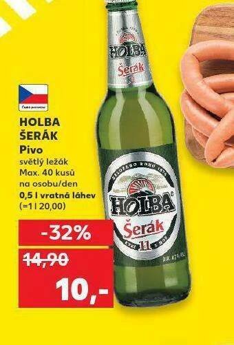 Kaufland Pivo holba šerák nabídka
