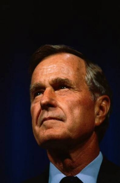 George Bush at Dedication