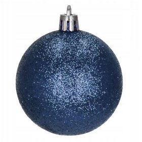Vánoční baňky modré mix - 6cm, sada 20ks