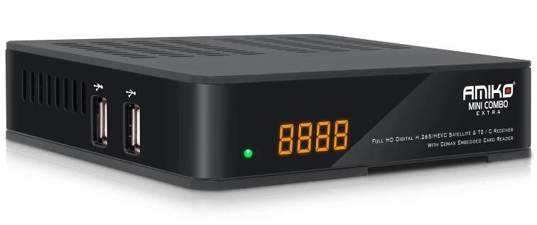 AMIKO Mini Combo Extra - DVB-S2/T2/C přijímač (H.265/HEVC) | Satelitní technika - satelitní přijímače a komplety, set top