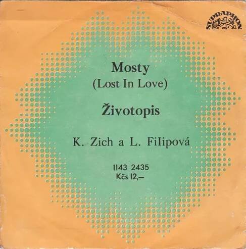 Mosty (Lost In Love) / Životopis - Karel Zich, Lenka Filipová (1981, Supraphon)