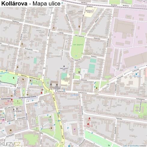 Kollárova - mapy | Kurzy.cz