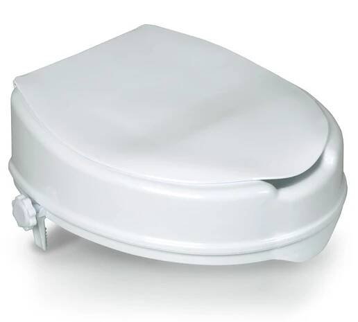 HomeLife Zvýšené sedátko na WC s poklopem BT430