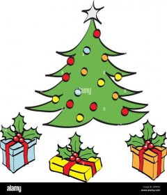 Unerbittlich Lamm Programm weihnachtsbaum mit geschenken clipart ...