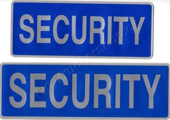 Reflexní nášivka SECURITY - malá. | Reflexní nášivky |LTS Truckershop.cz - truck shop, reflexní fólie, tacho, roličky, kotoučky