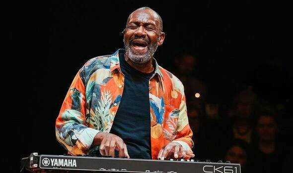 Every Brilliant Thing star Lenny Henry at the keyboard