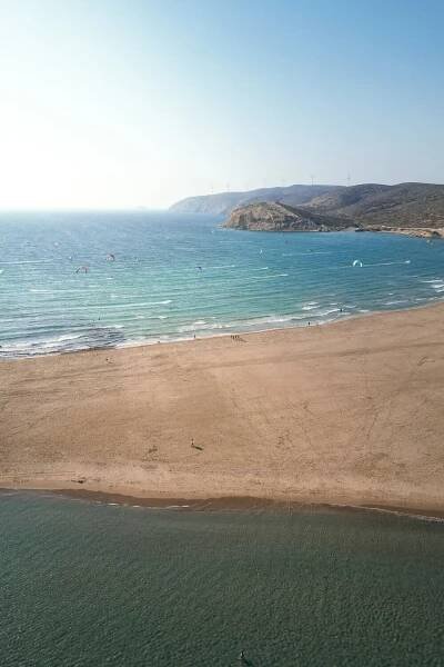 Prasonisi Beach Drone Shot