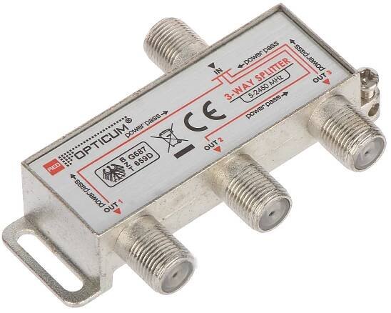 Pasivní anténní splitter Opticum HQ 3-WAY 3