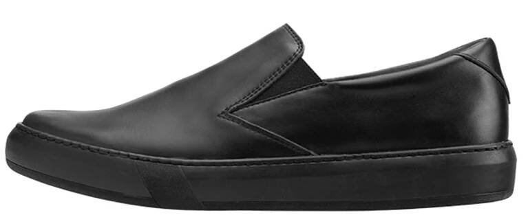 Vasky Leny Dark - Dámské kožené slip on černé - jarní / podzimní boty česká výroba ze Zlína